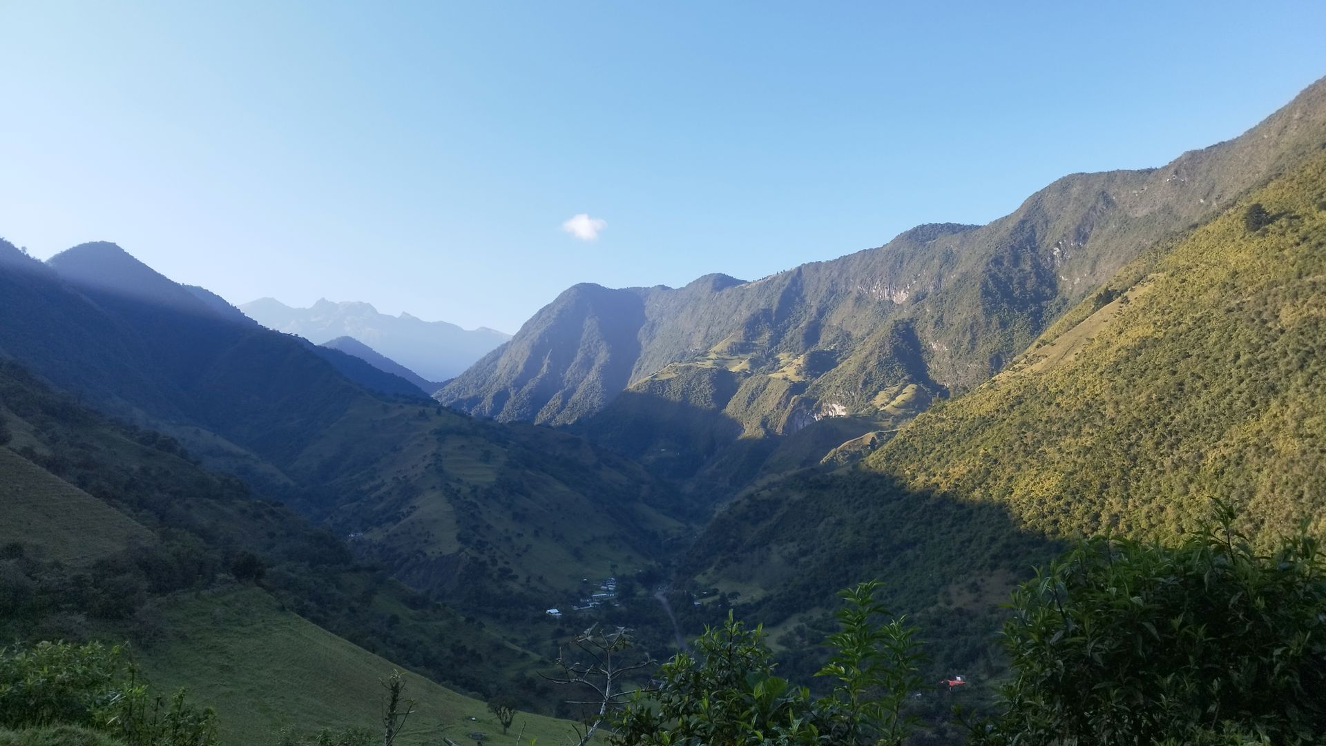 Mountains and volcanoes in Ecuador