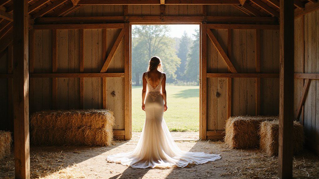 Can You Wear Sheath Wedding Dress to Barn Wedding
