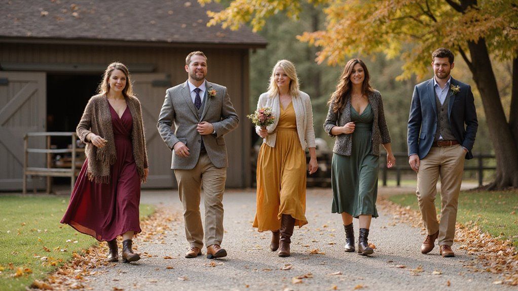 What Do Guests Wear to a Barn Wedding in the Fall