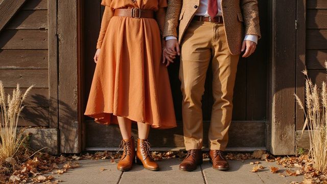 moderne barn dress code What Do Guests Wear to a Barn Wedding in the Fall?