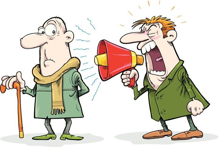 Deaf man — Hearing Test in Gloversville, NY Deaf man — Hearing Test in Gloversville, NY