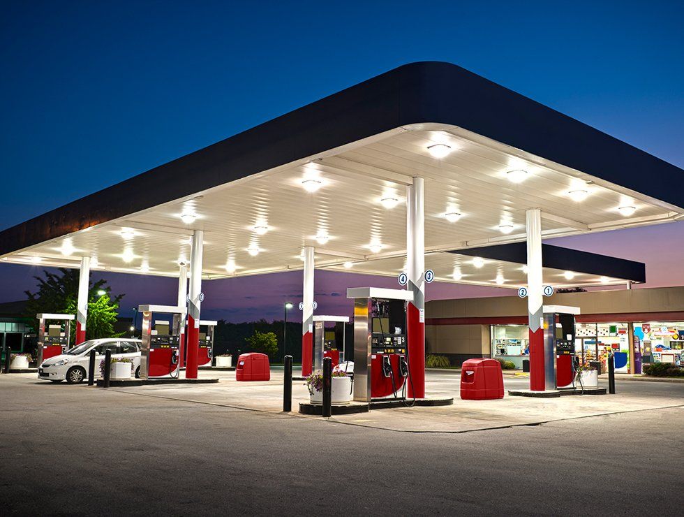 Gas Station At Night — Southwest, US — Eaton Sales & Service