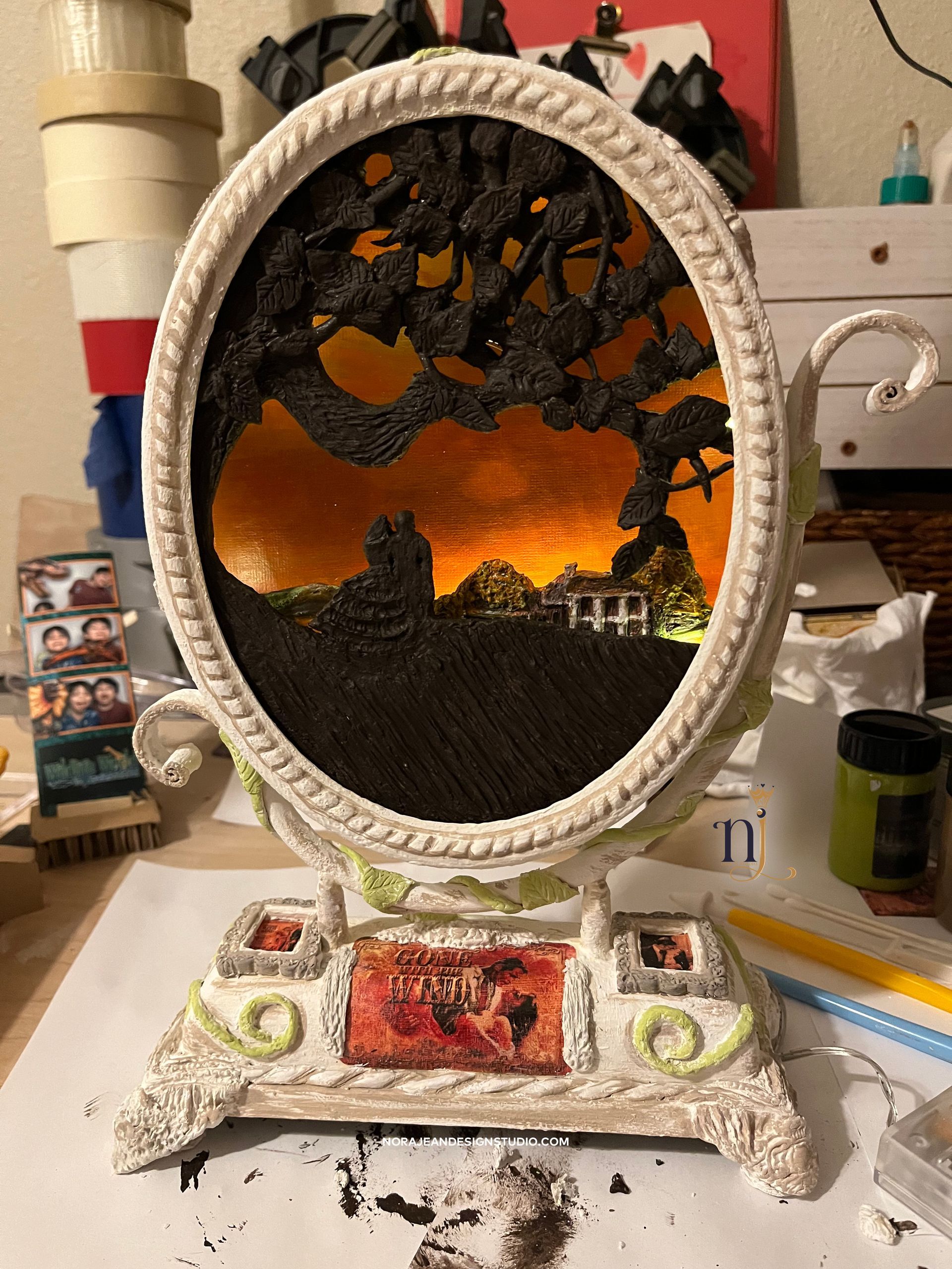 Gone with the Wind upcycle home decor diy