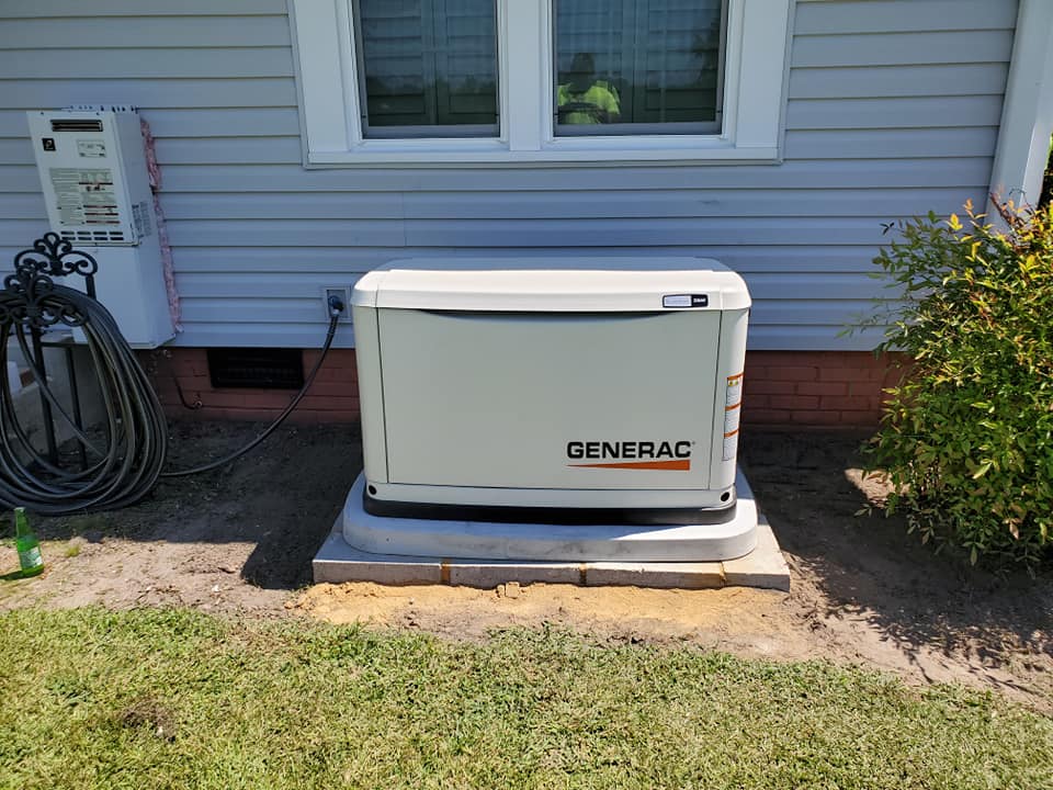 Generator Outside Home — Lumberton, NC — Rogers Electric, Inc