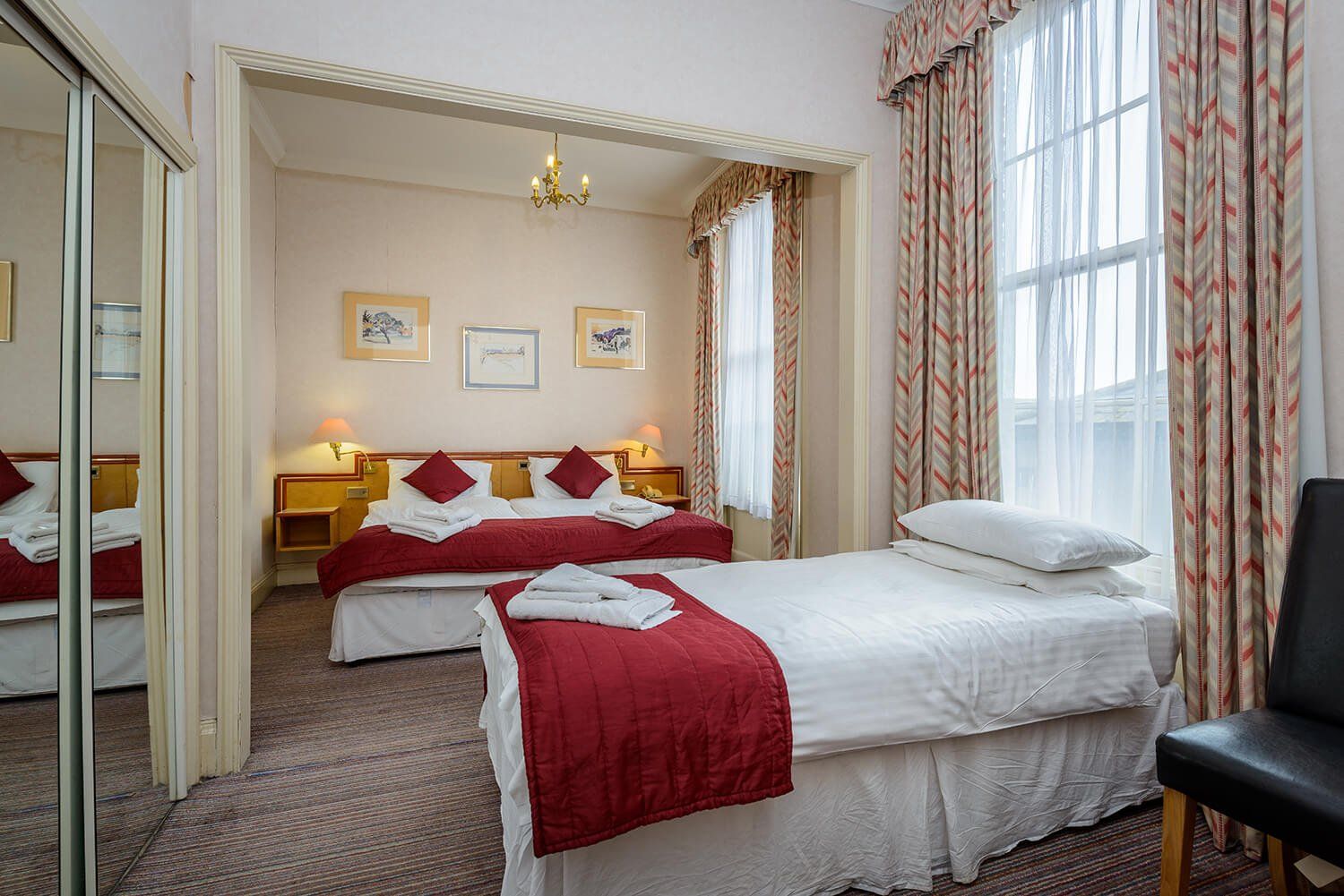 Standard Treble Room at the Russell Hotel in Weymouth