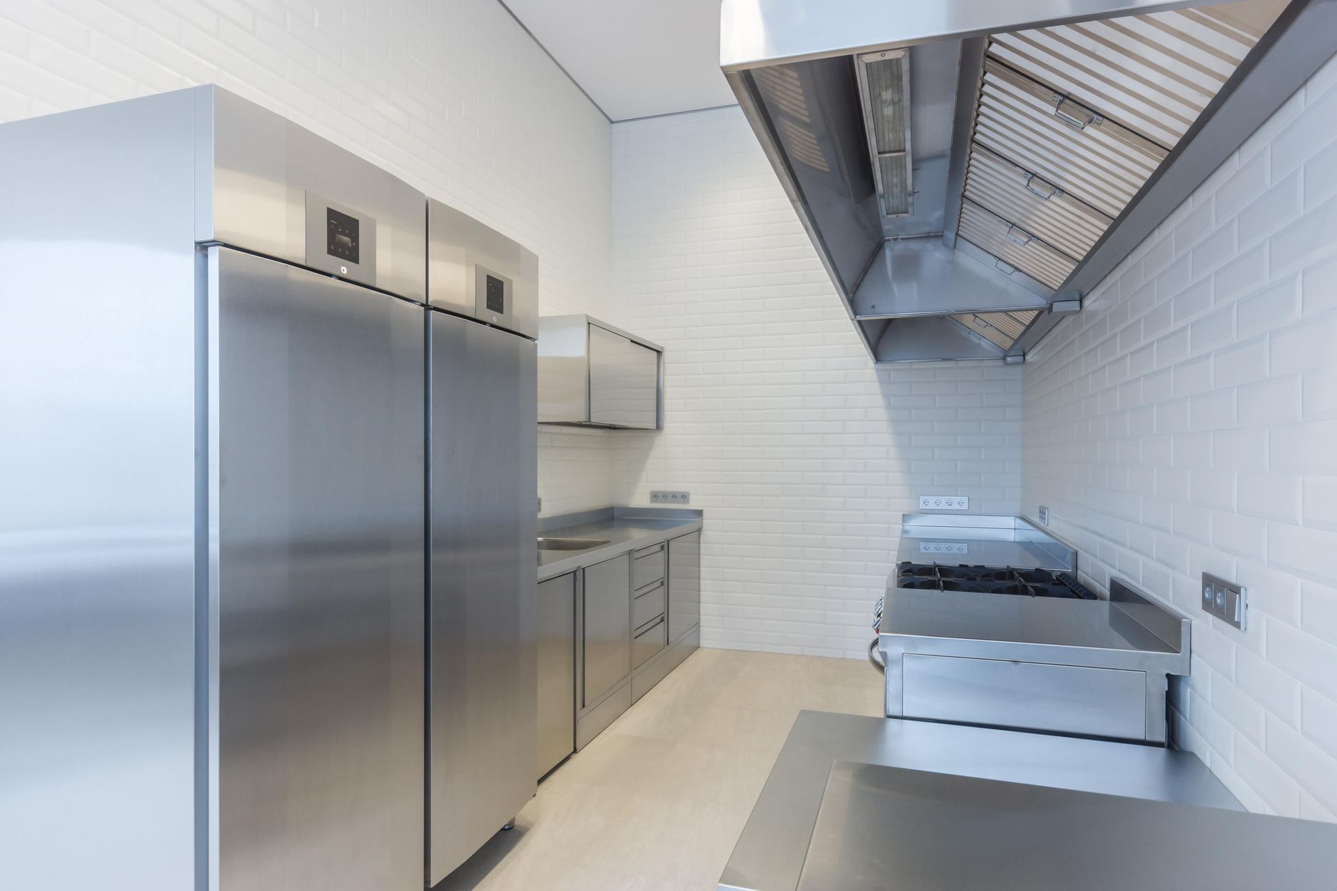Modern Stainless-Steel Commercial Kitchen — Macleay Energy Solutions in Kempsey, NSW
