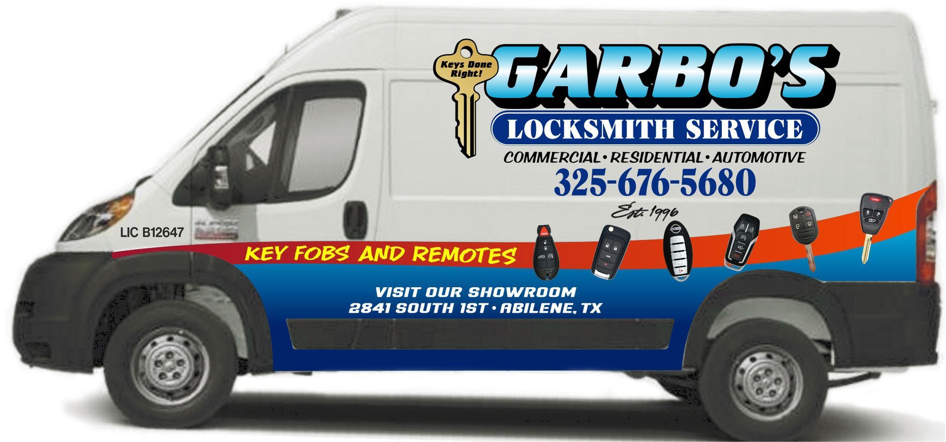 Garbo's Locksmith Service - Van