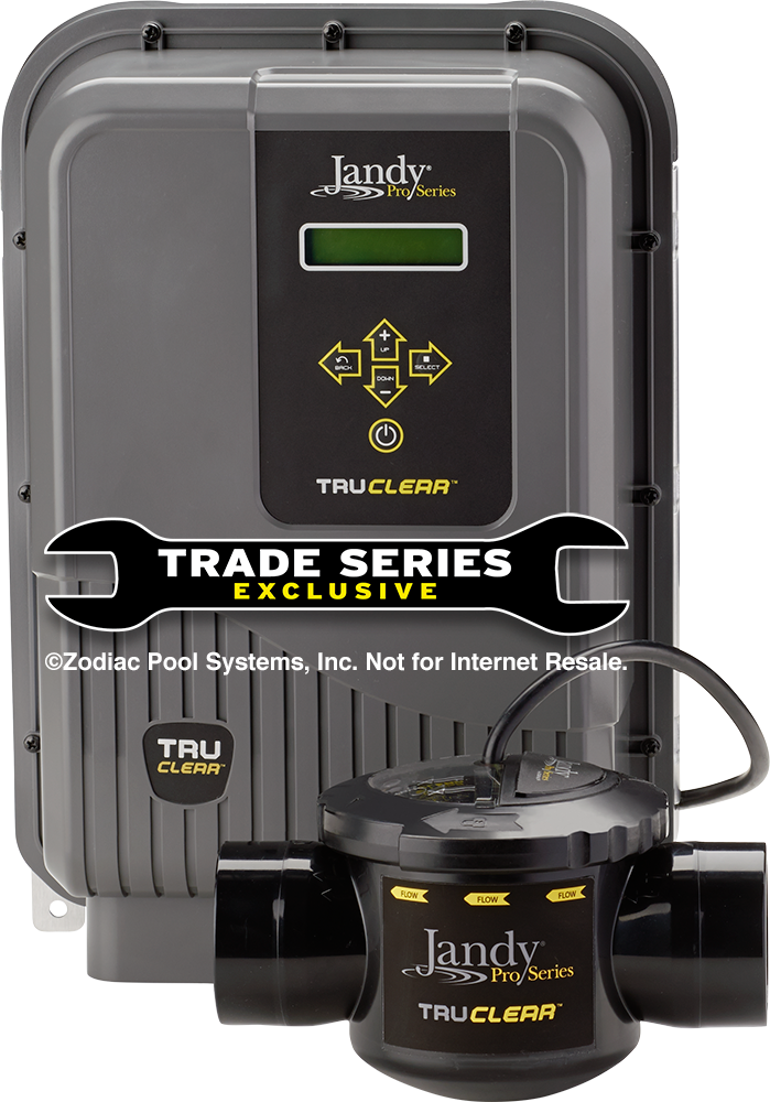 A picture of a trade series exclusive jany truclear pool cleaner.