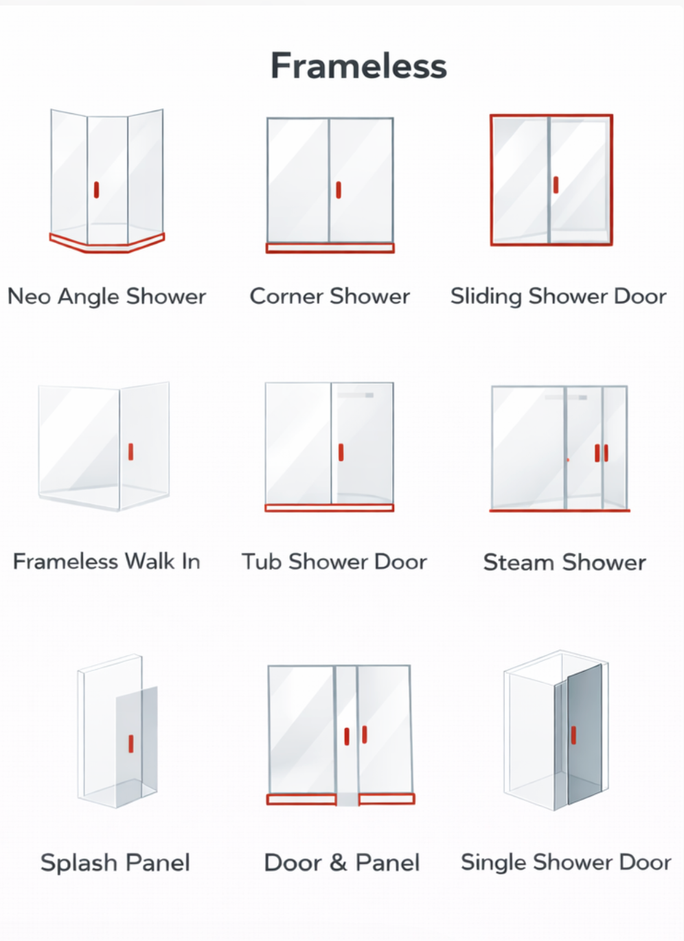  Frameless Shower Styles We Install Redmond, Oregon 