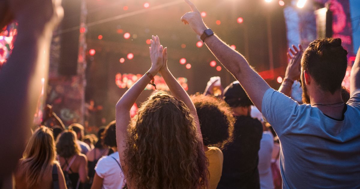 people at concert