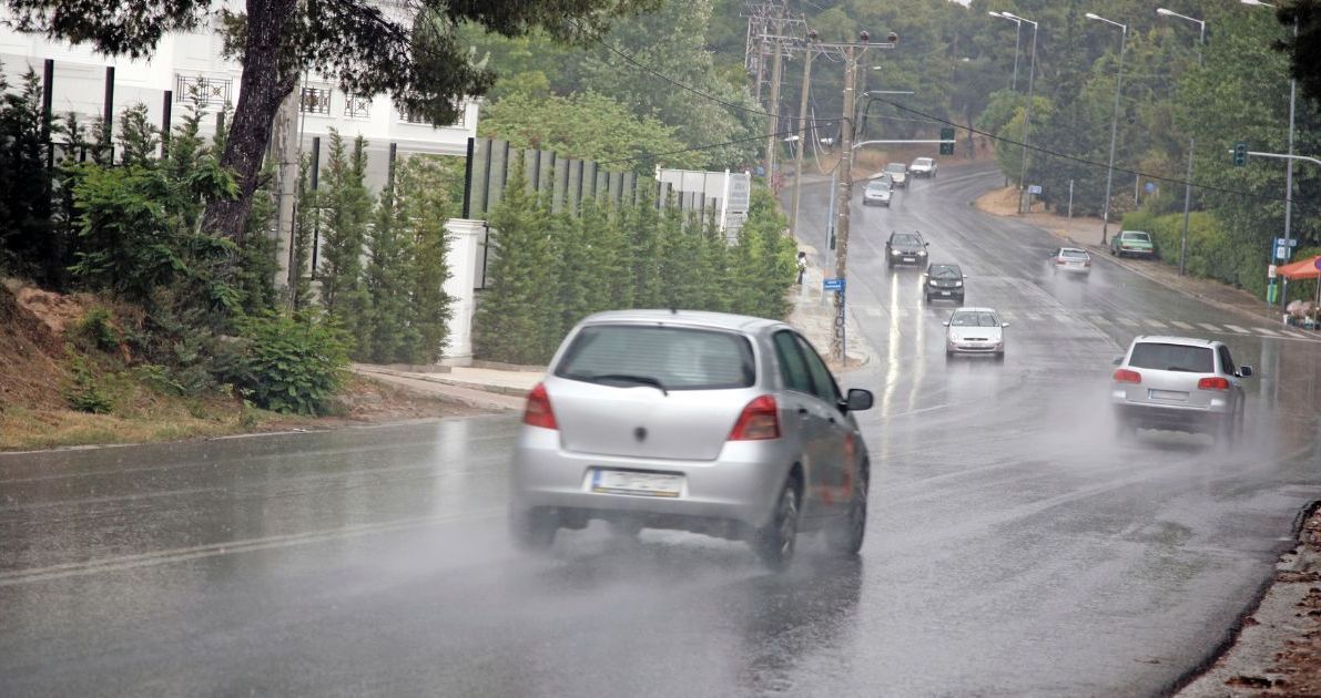 driving in summer rain