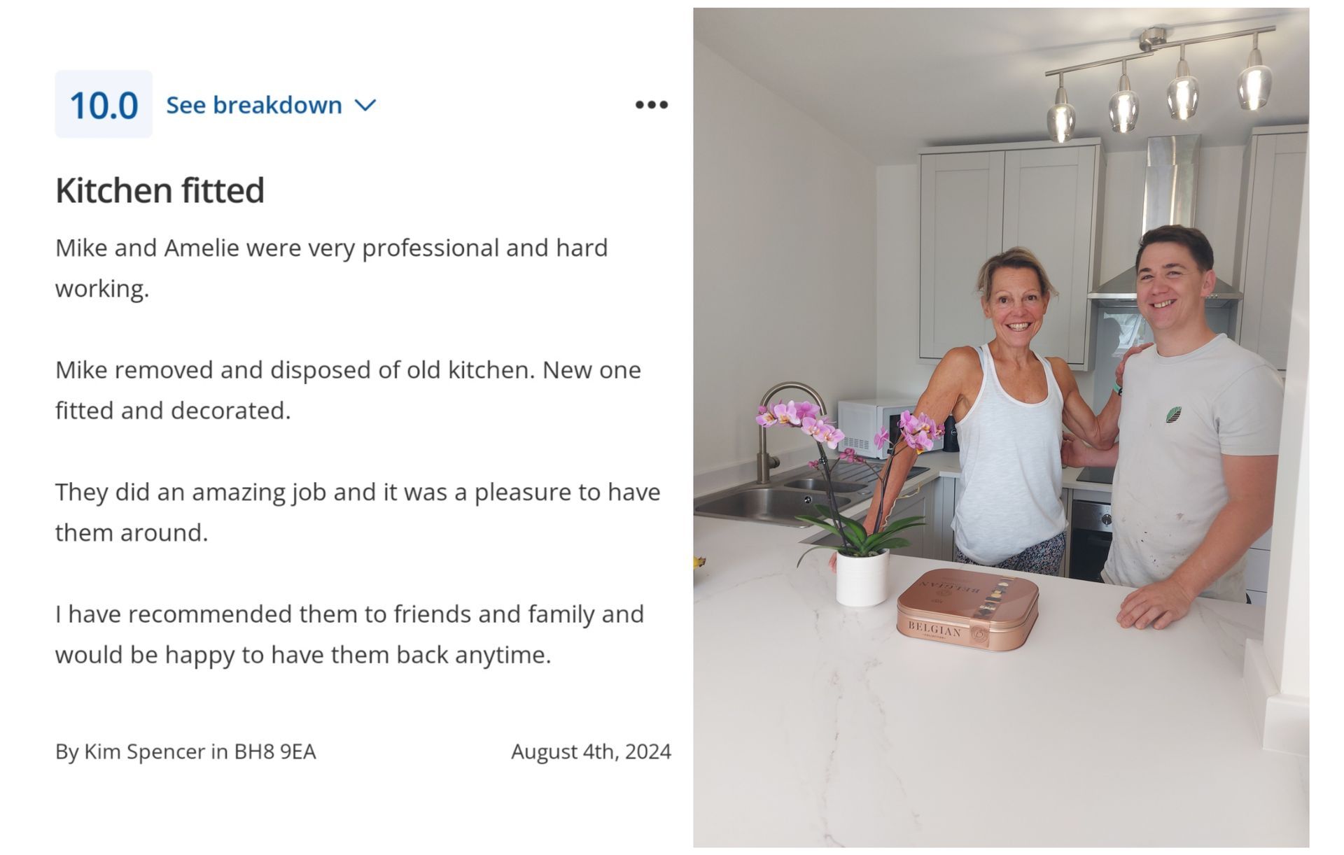 Review for Pure Kitchens & Carpentry