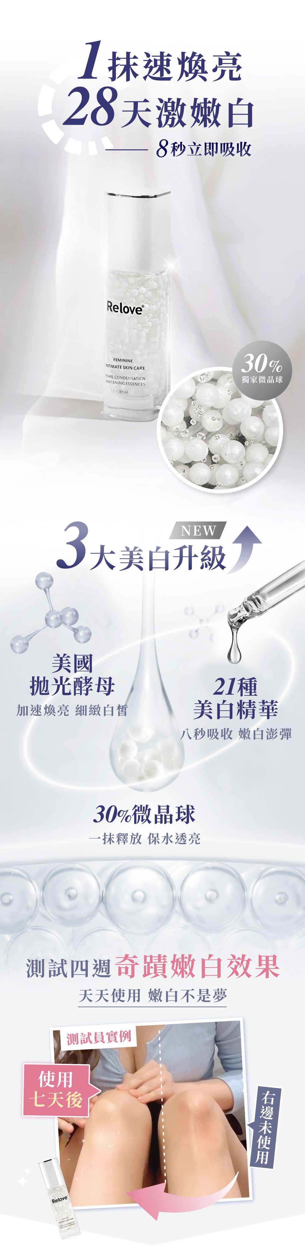 藍色背景上有一個裝有白色藥丸的白色瓶子和容器，上面有文字和一隻手。