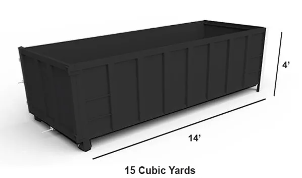 15 Cubic Yard Dumpster — Springfield, PA — J.M. Salgado Disposal Services