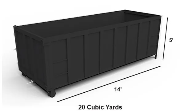 20 Cubic Yard Dumpster — Springfield, PA — J.M. Salgado Disposal Services