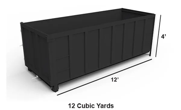 12 Cubic Yard Dumpster — Springfield, PA — J.M. Salgado Disposal Services