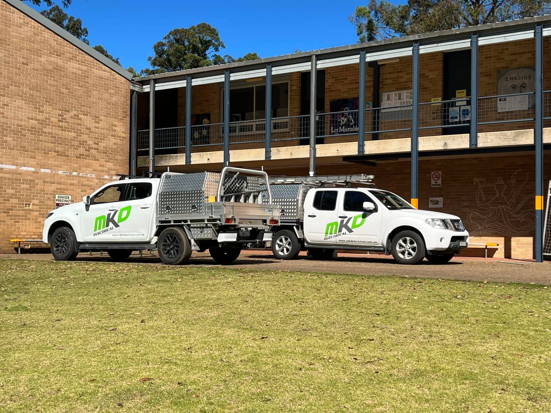 Vehicles used for LED lighting replacement services in Emu Plains