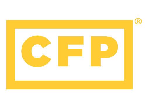 Yellow CFP logo inside a yellow rectangle.