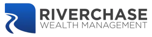 Logo for Riverchase Wealth Management: blue shape with river, dark gray text.