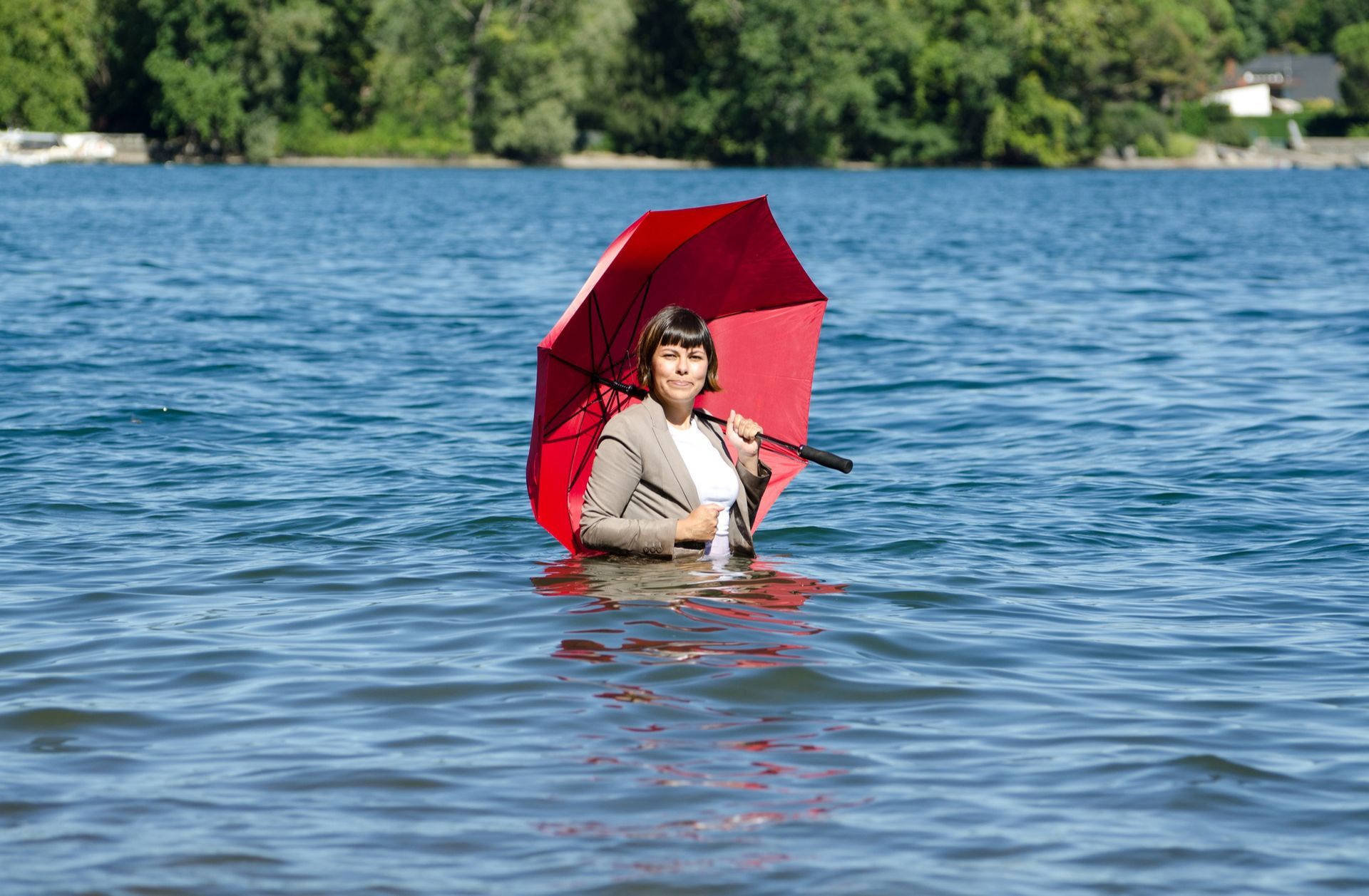 Covered in flood