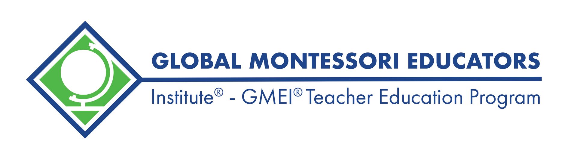 A logo for the global montessori educators institute