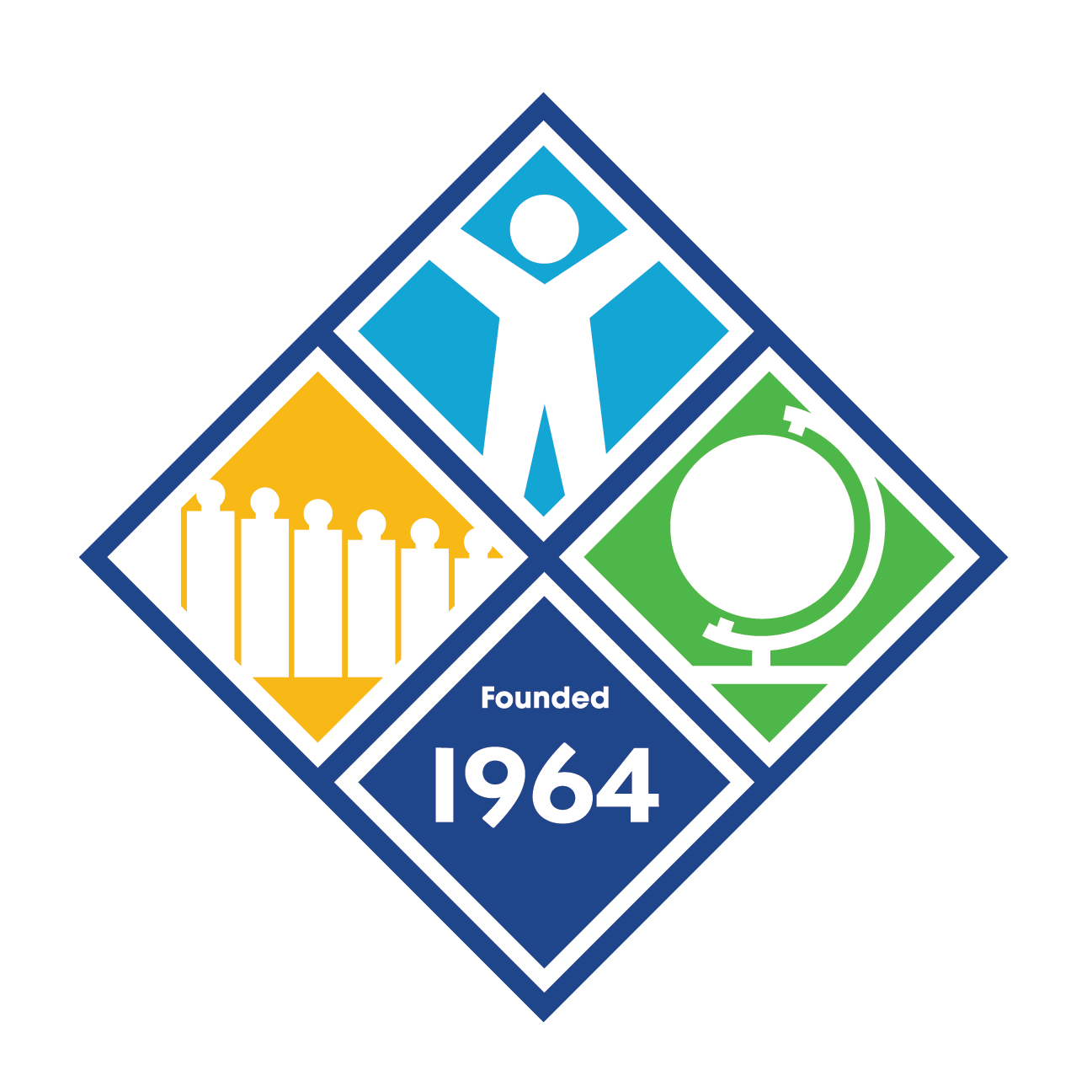 A logo for a company that was founded in 1964