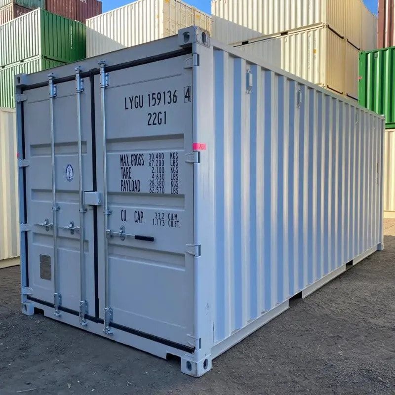 A Large Shipping Container With the Letters Lycu on the Side — Mareeba Express Towing in Mareeba, QLD
