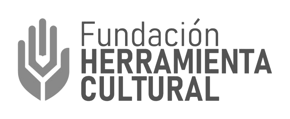 A black and white logo for fundacion herramienta cultural