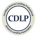 a logo for certified divorce lending professional cdlp