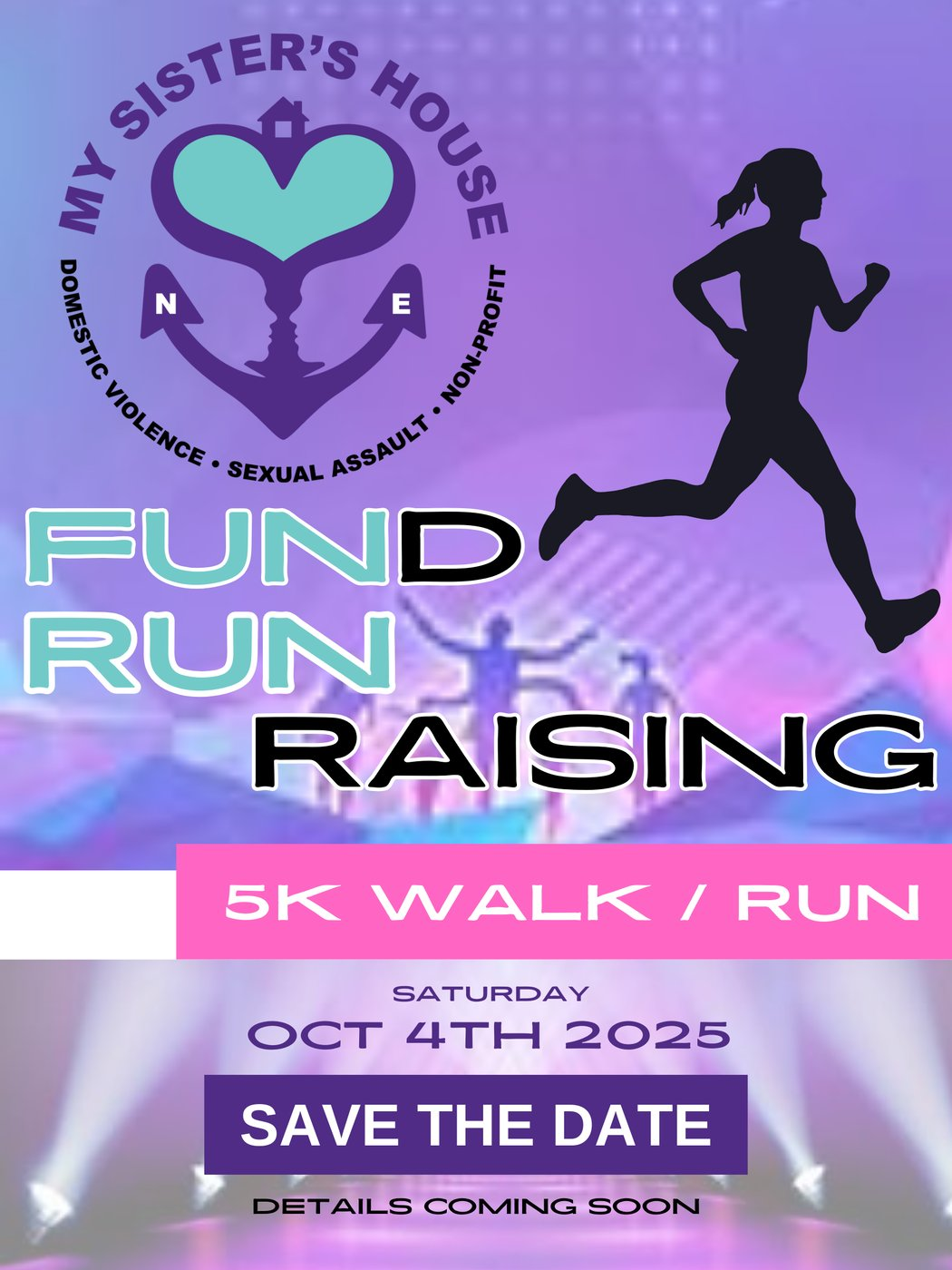 A poster for a fund run raising event