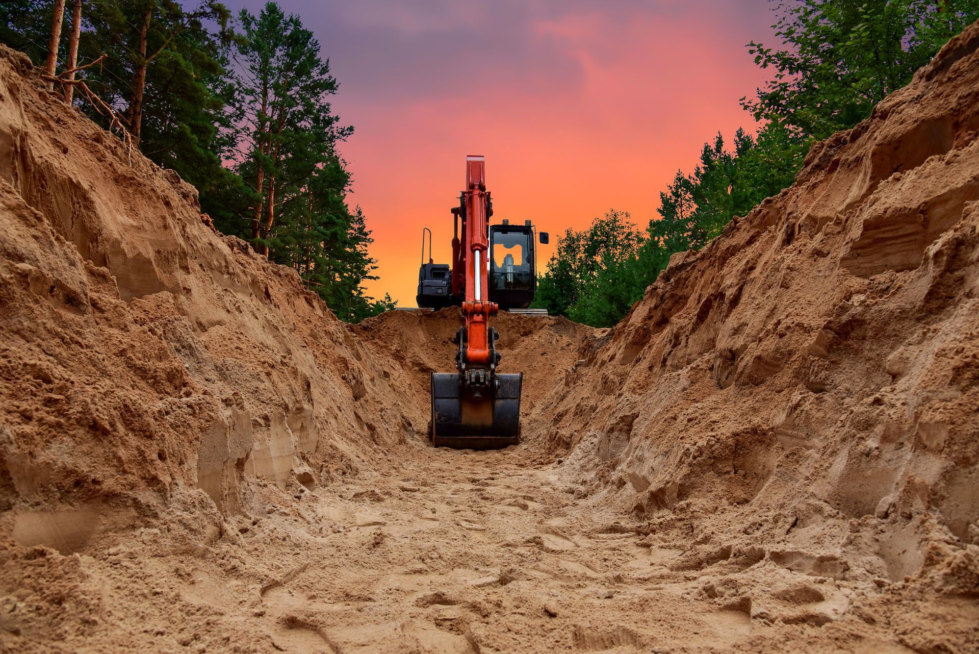 Deep Excavation — Portland, TN — Blackburn Construction Company LLC