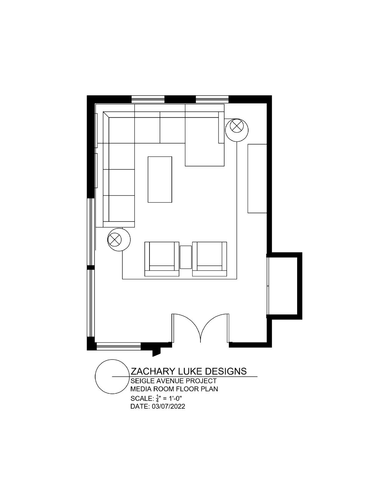 AutoCAD Drawings Gallery | Zachary Luke Designs in Charlotte, NC