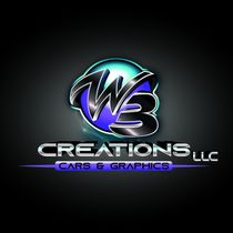 A logo for creations llc cars and graphics