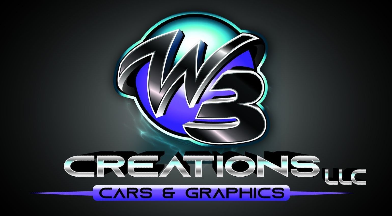 A logo for w3 creations llc cars and graphics