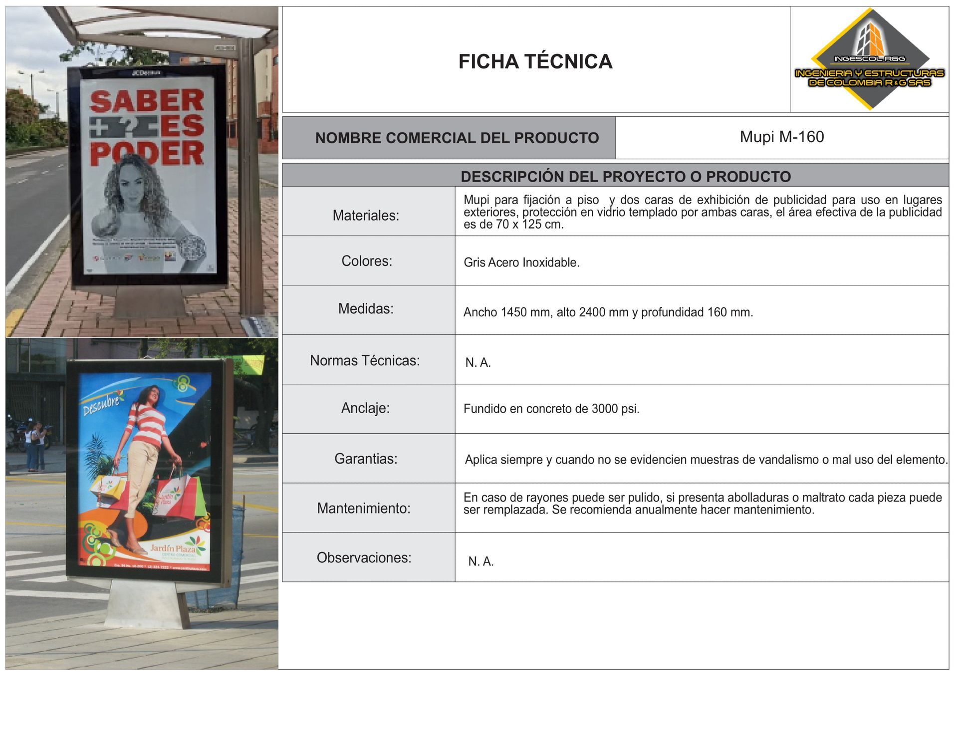 A bus stop with a sign that says respecte el limite de velocidad