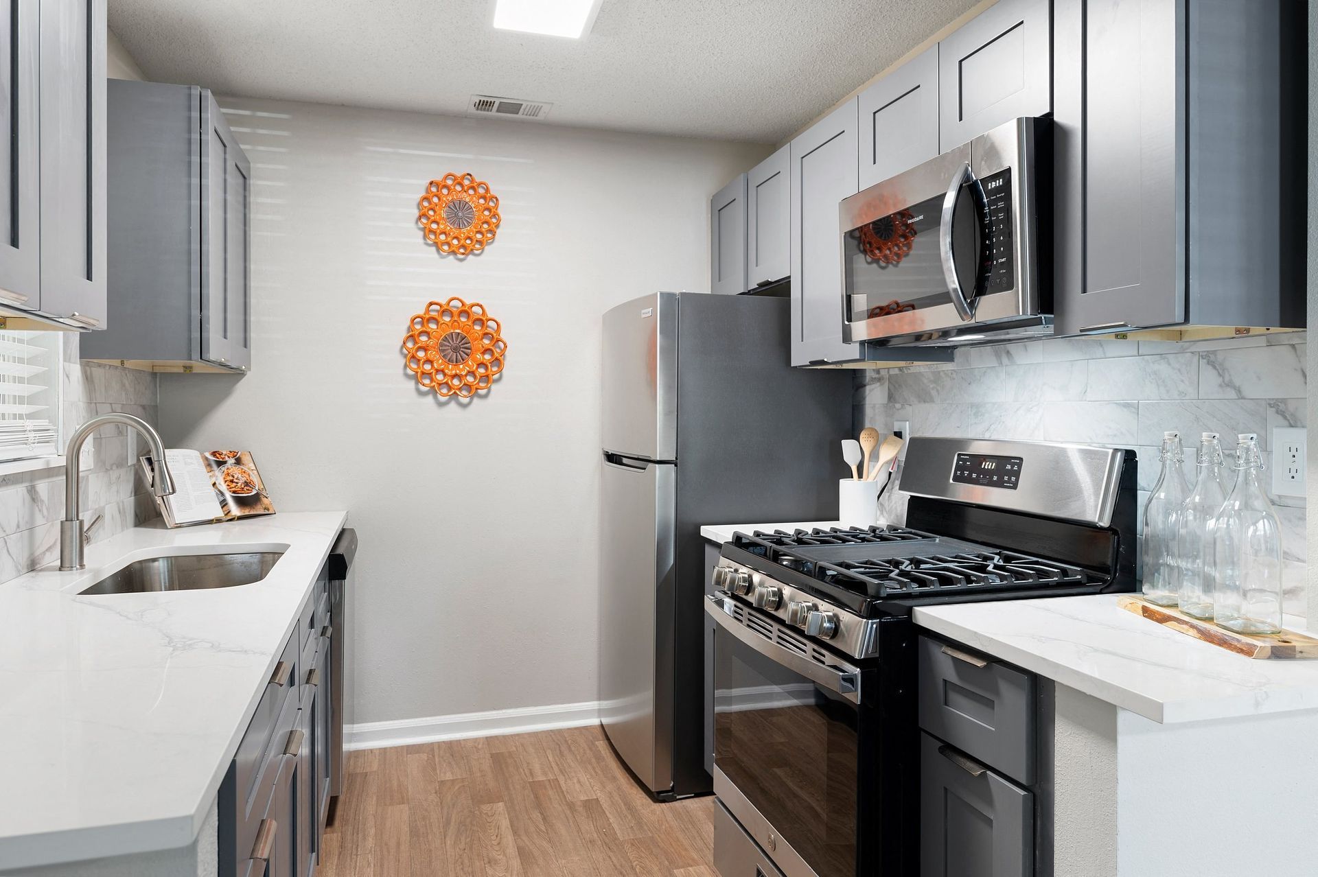 Kitchen in the 2-bedroom apartment