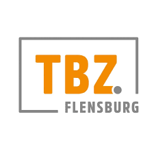 The logo for tbz flensburg is orange and gray. - 
Se imponerende før- og efterbilleder af vores rensede facader og fliser i Sønderjylland. Algerens, algebehandling, facaderens, fliserens.