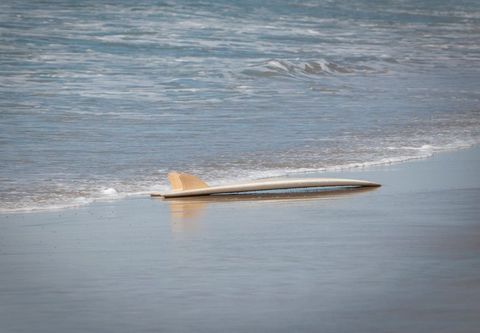 Surfboard-on-Beach-