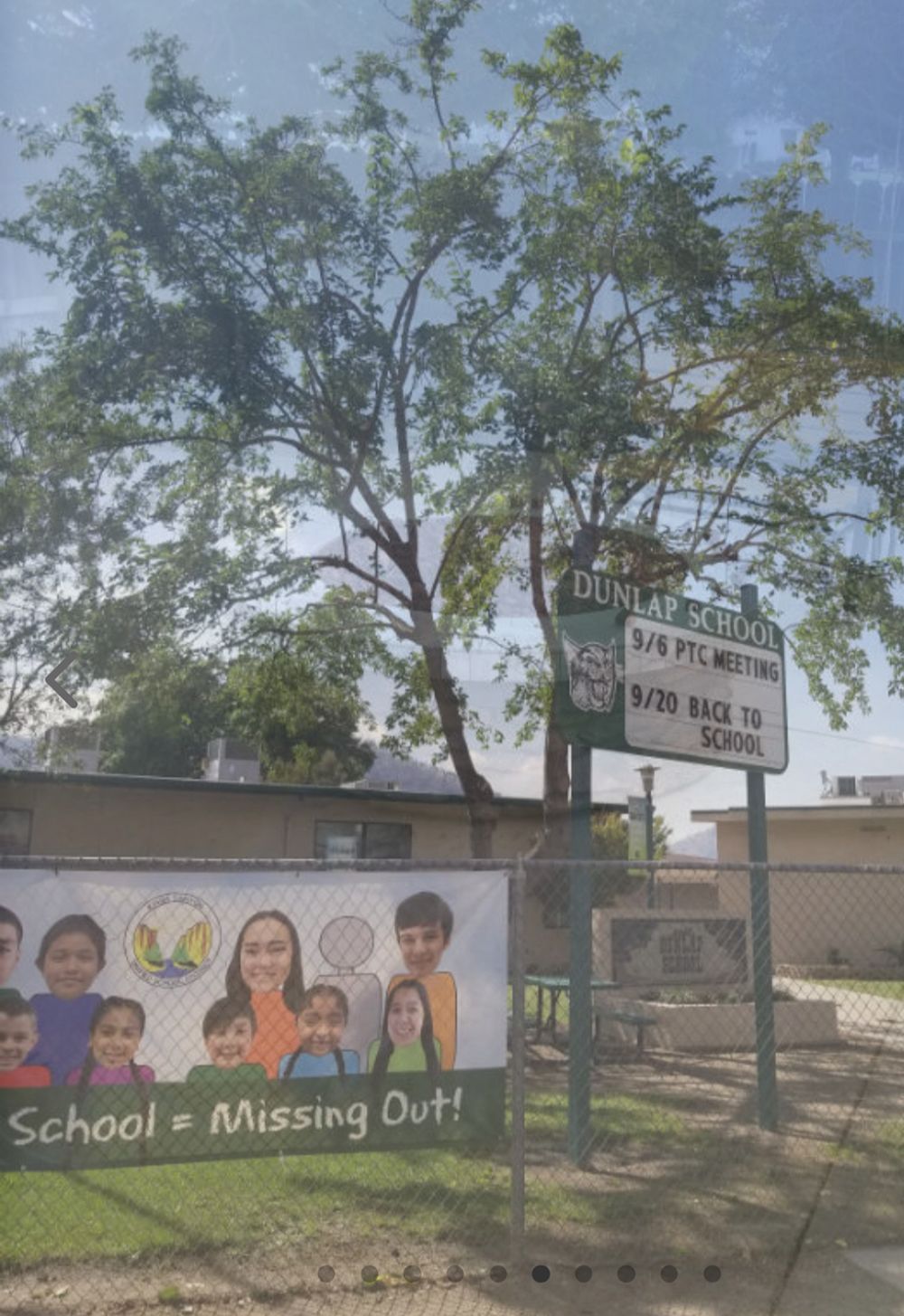 A sign that says school is missing out on it