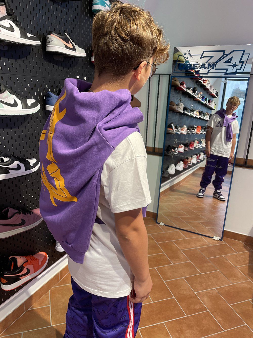 felpa sportiva viola