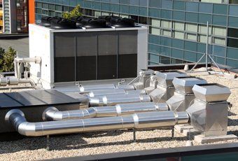 Air conditioners on the roof