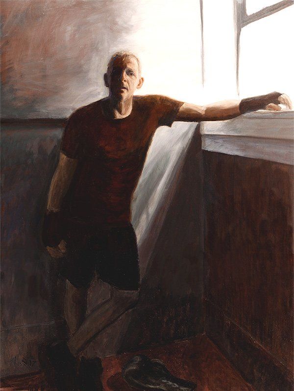 California artist John Kosta's painting entitled After Boxing.