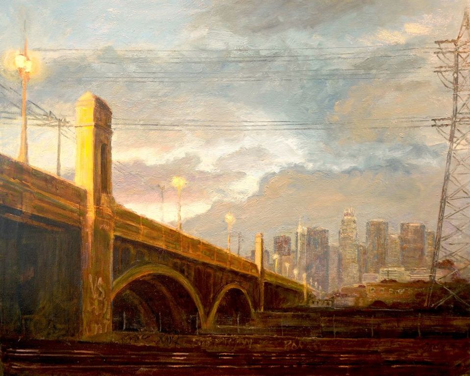 An image of California artist John Kosta's painting entitled Los Angeles River Series #1.