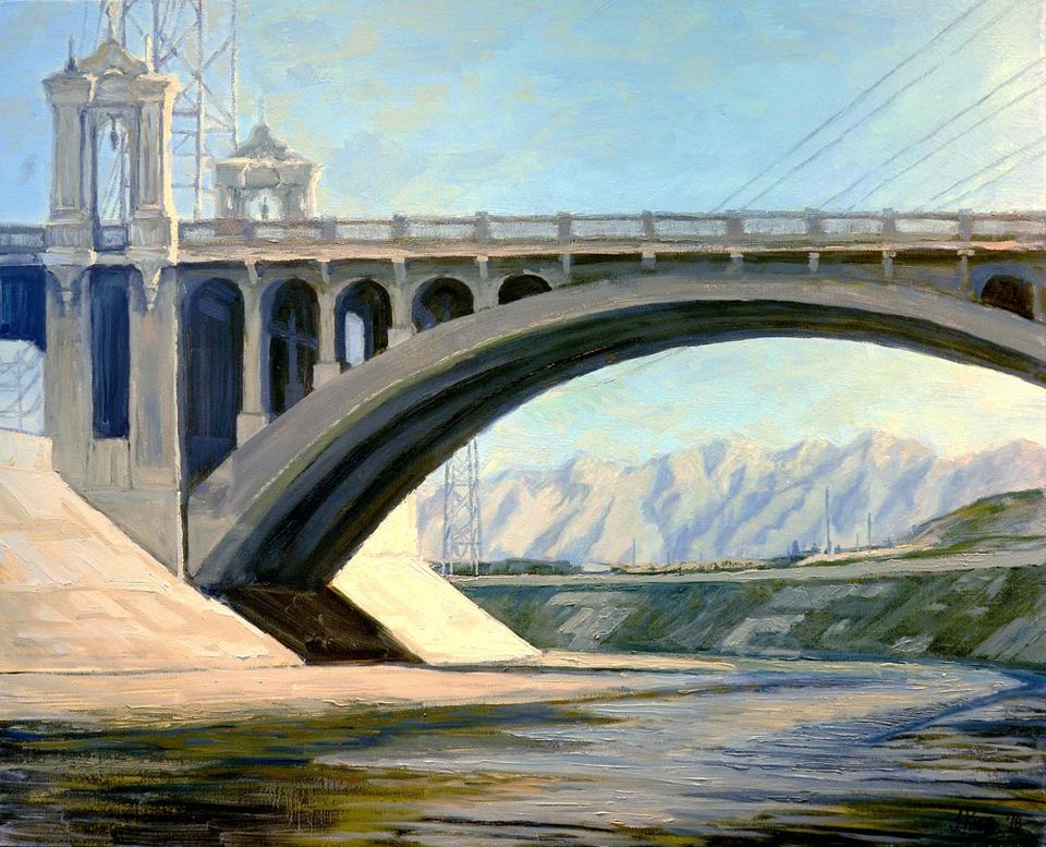 An image of California artist John Kosta's painting entitled Los Angeles River #9.