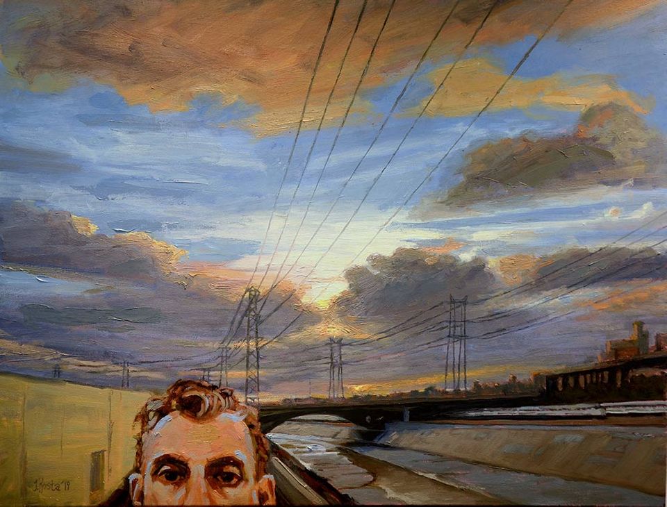 An image of California artist John Kosta's painting entitled Los Angeles River #10.