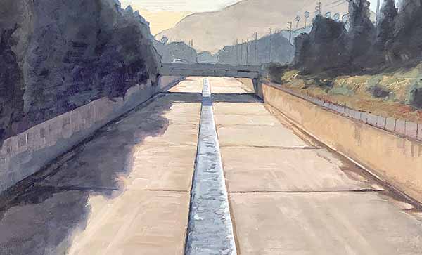 Image of Los Angeles River by artist John Kosta.