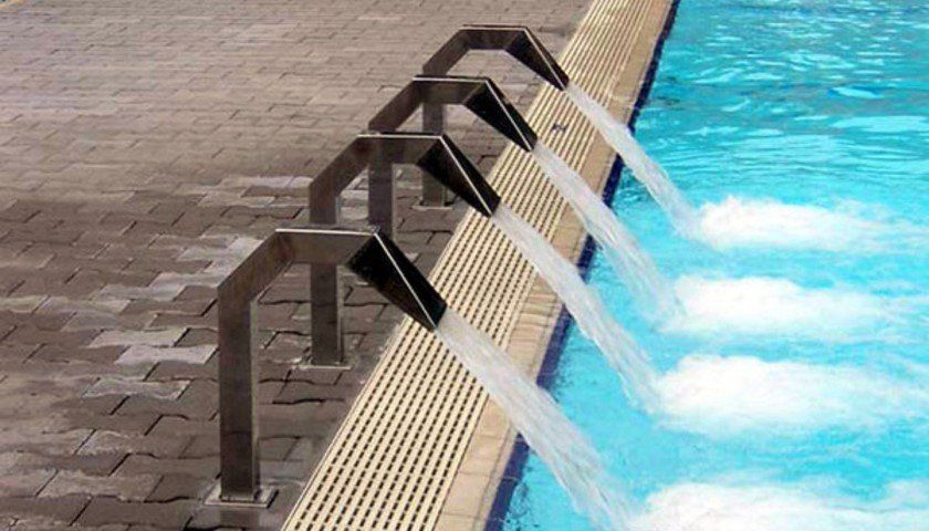 Installazione di giochi d'acqua