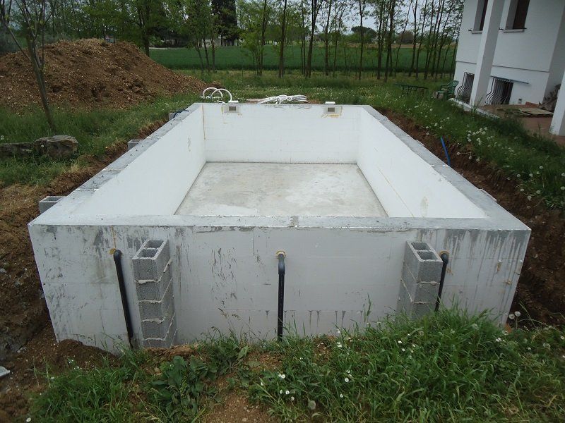 realizzazione piscina calcestruzzo armato