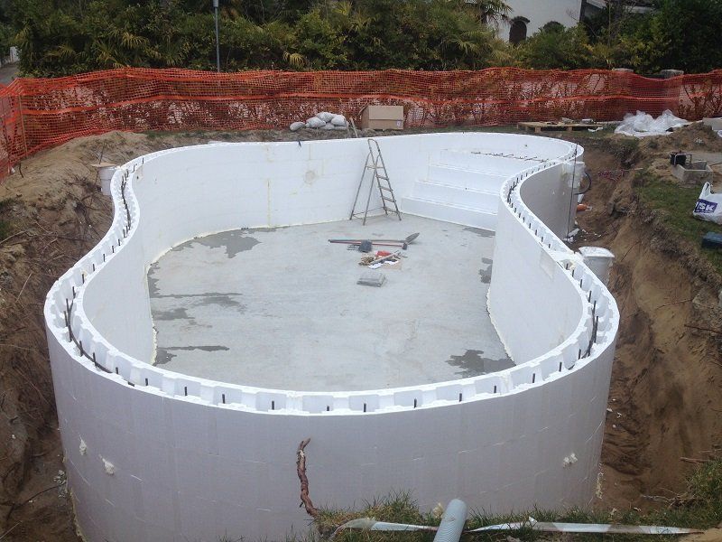 piscina in calcestruzzo armato  non degradabile