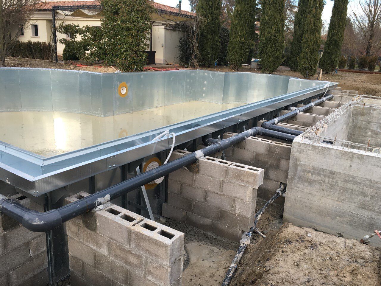 costruzione piscina